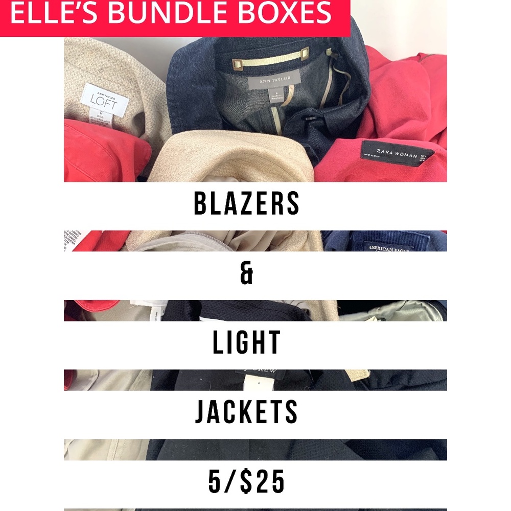 Blazers & Jackets Bundle Mystery Boxes  S-L 5/ $25